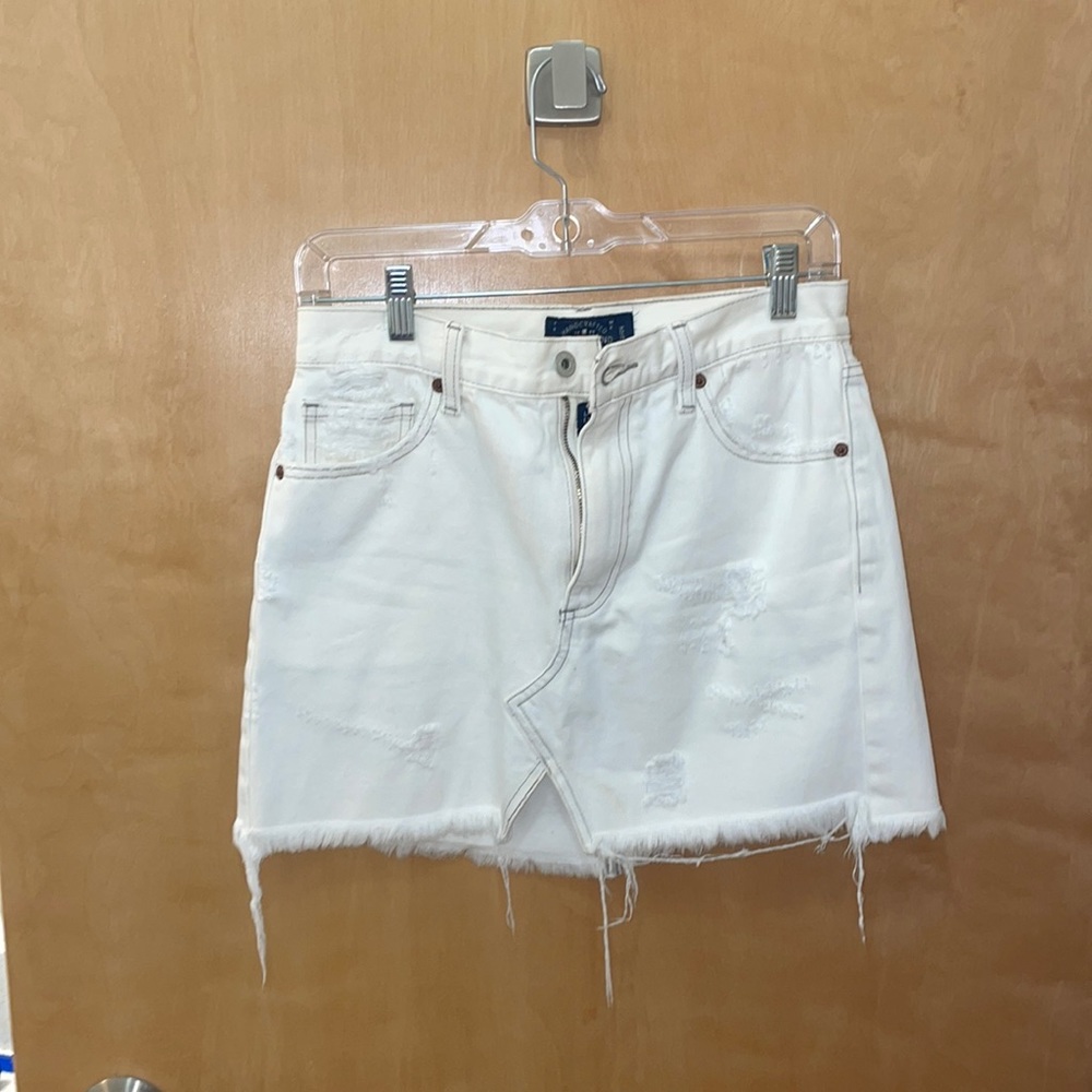 Lucky brand white jean skirt